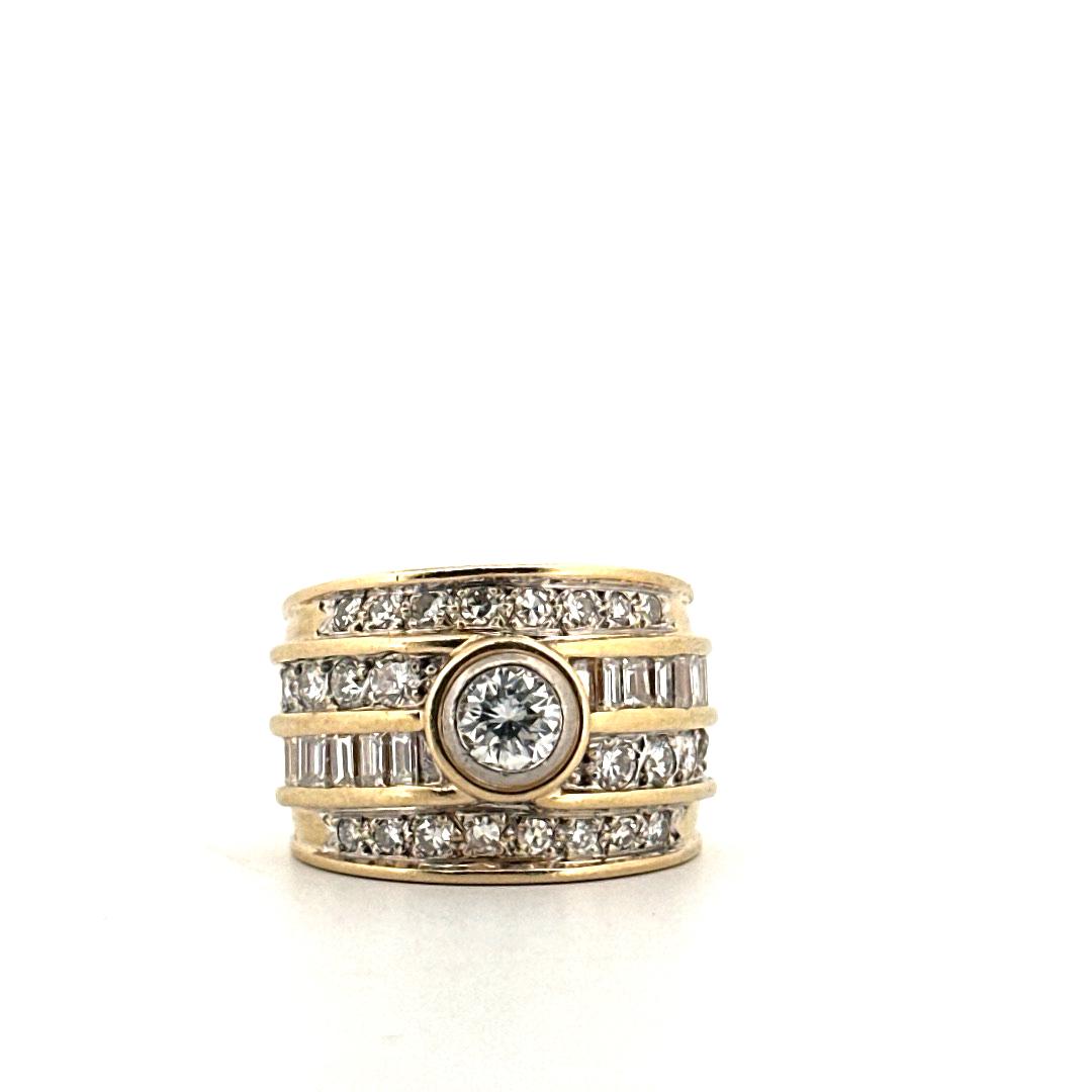 anillo de oro amarillo de 18 kt