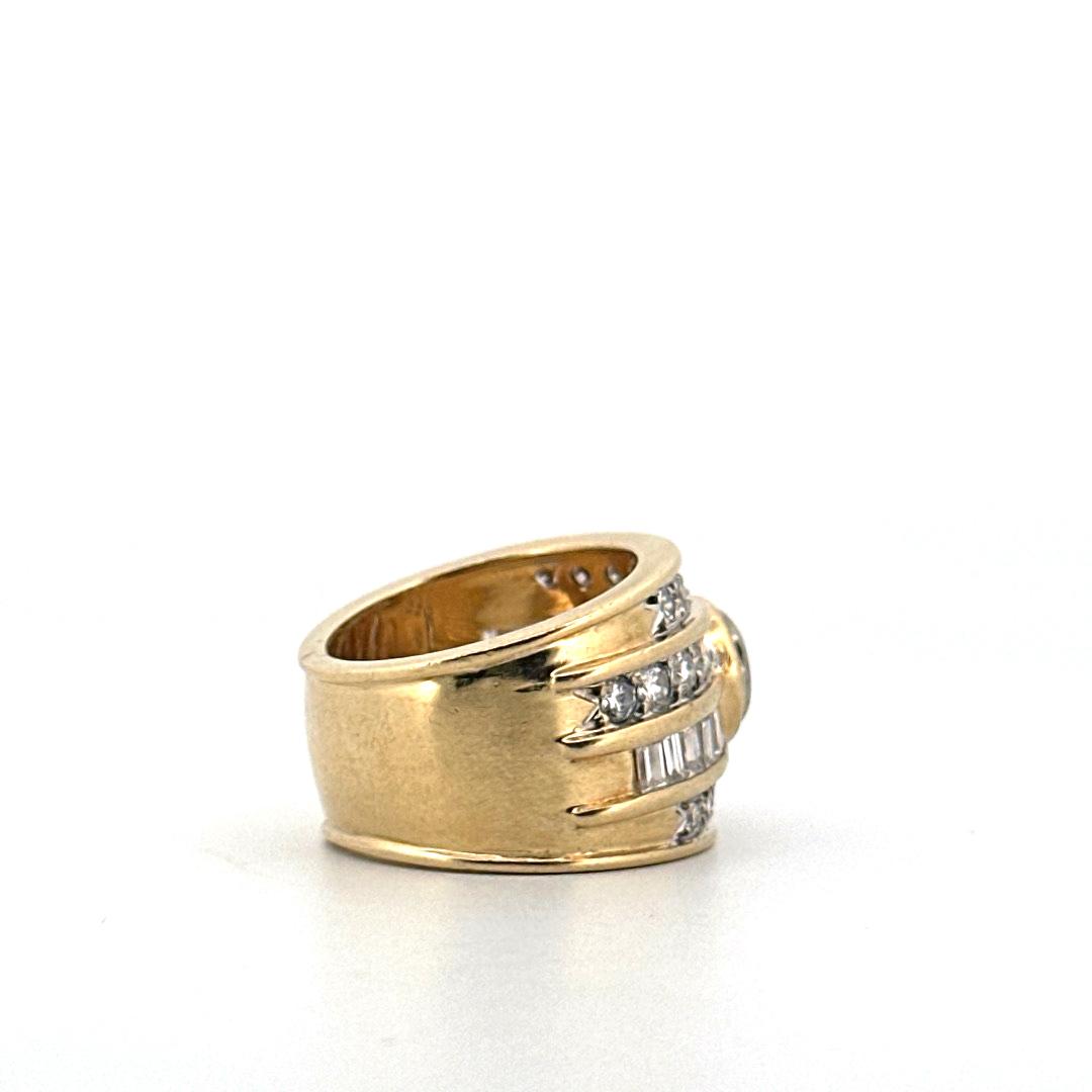 anillo de oro amarillo de 18 kt