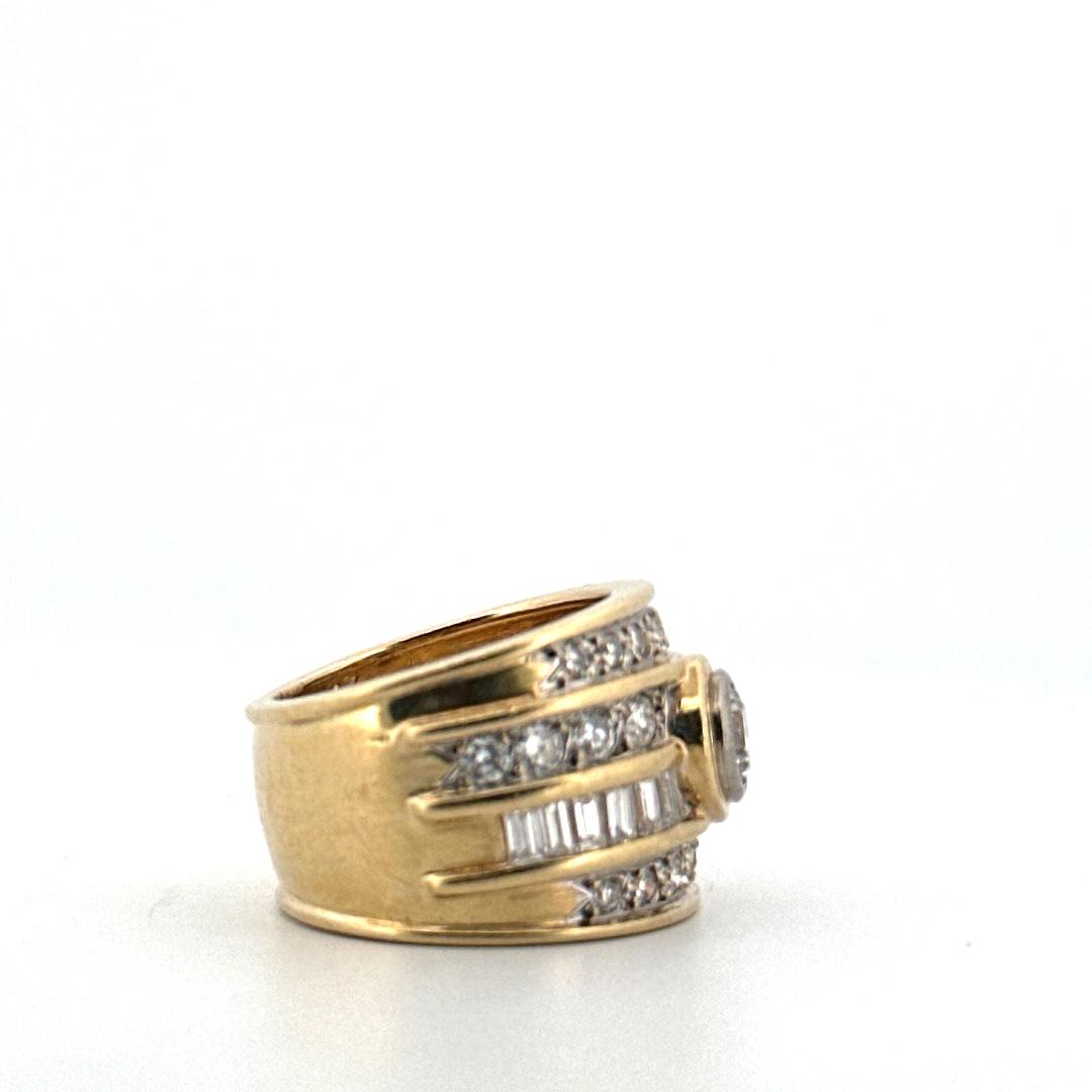 anillo de oro amarillo de 18 kt