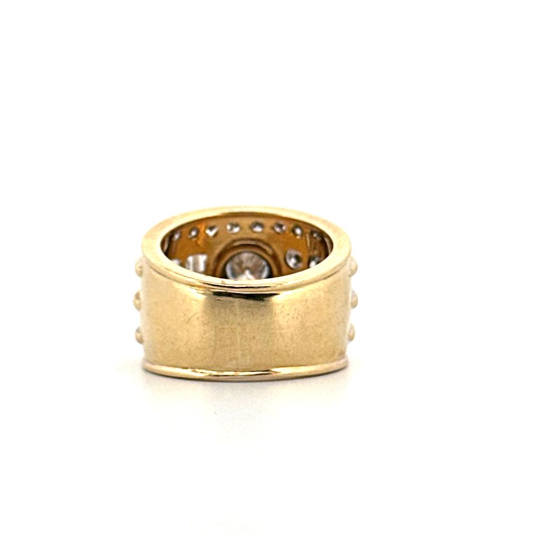 anillo de oro amarillo de 18 kt