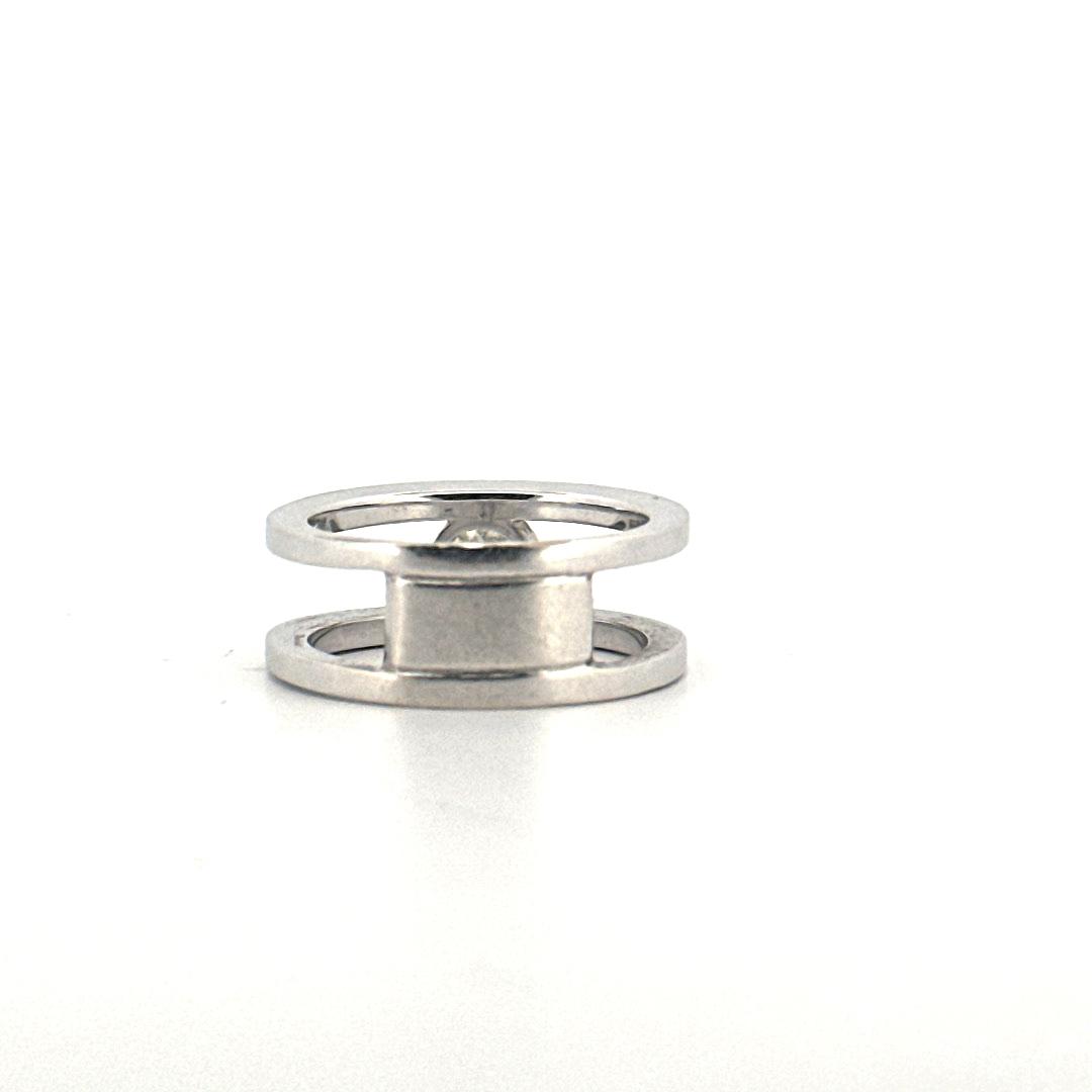 anillo de oro blanco