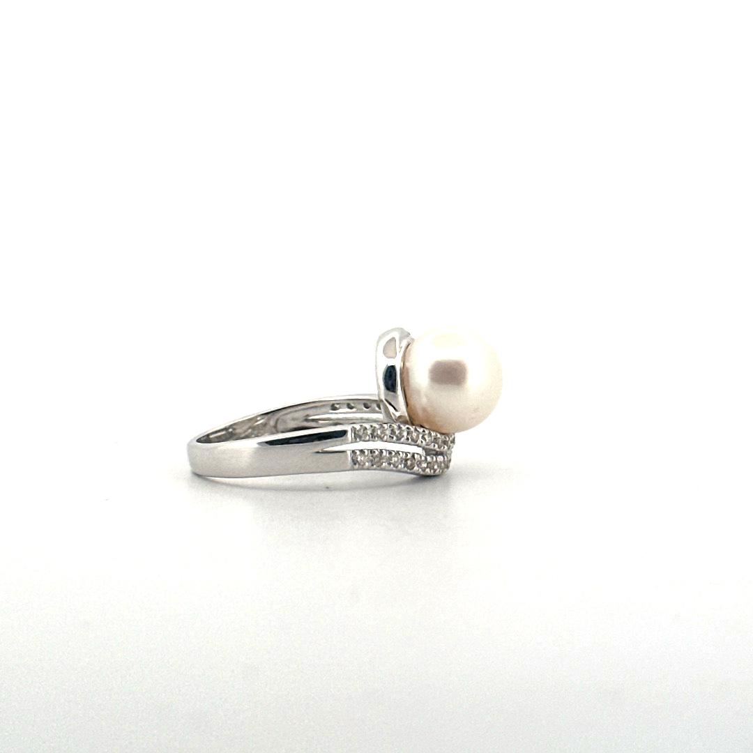 anillo de oro blanco
