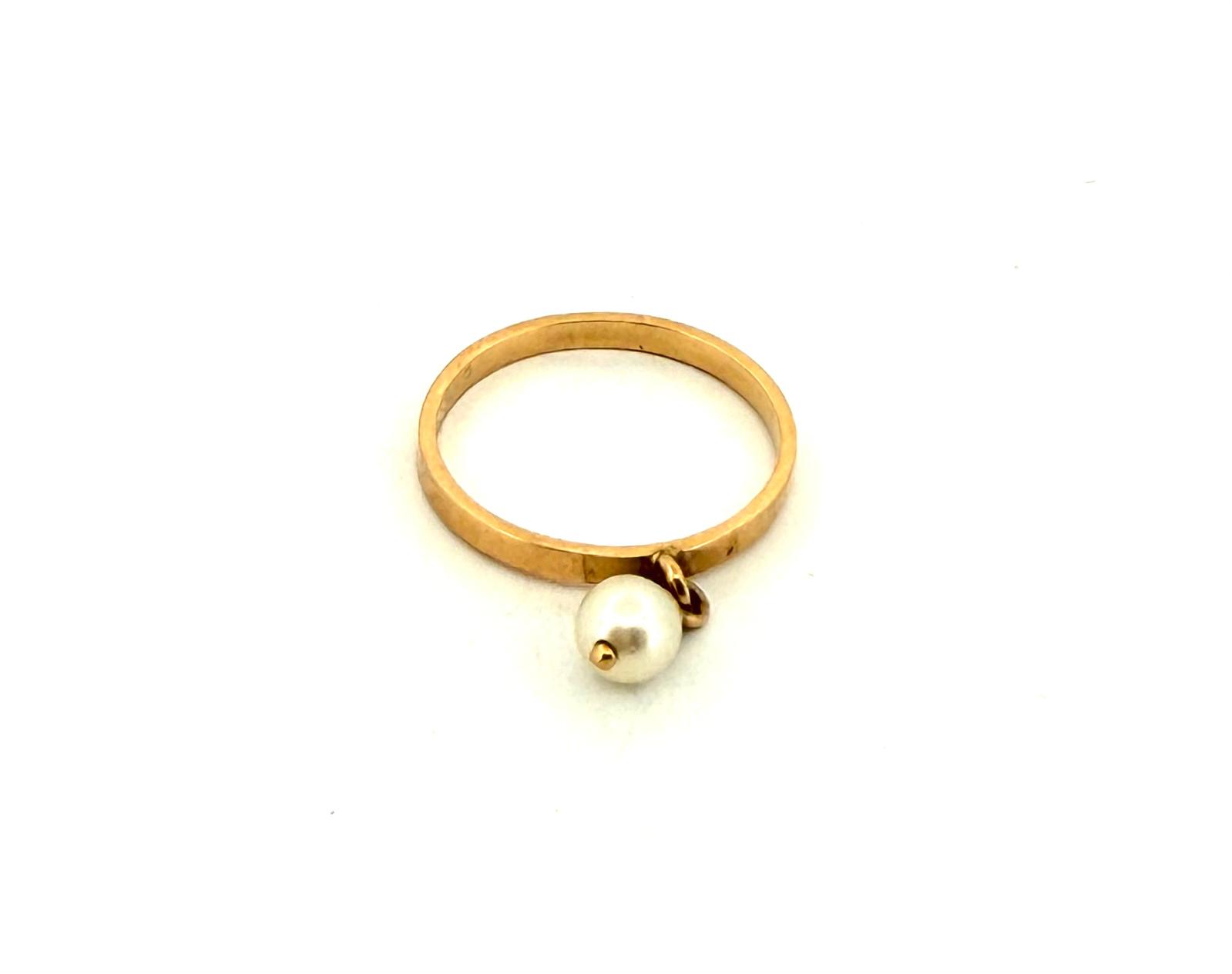 Anillo perla niña