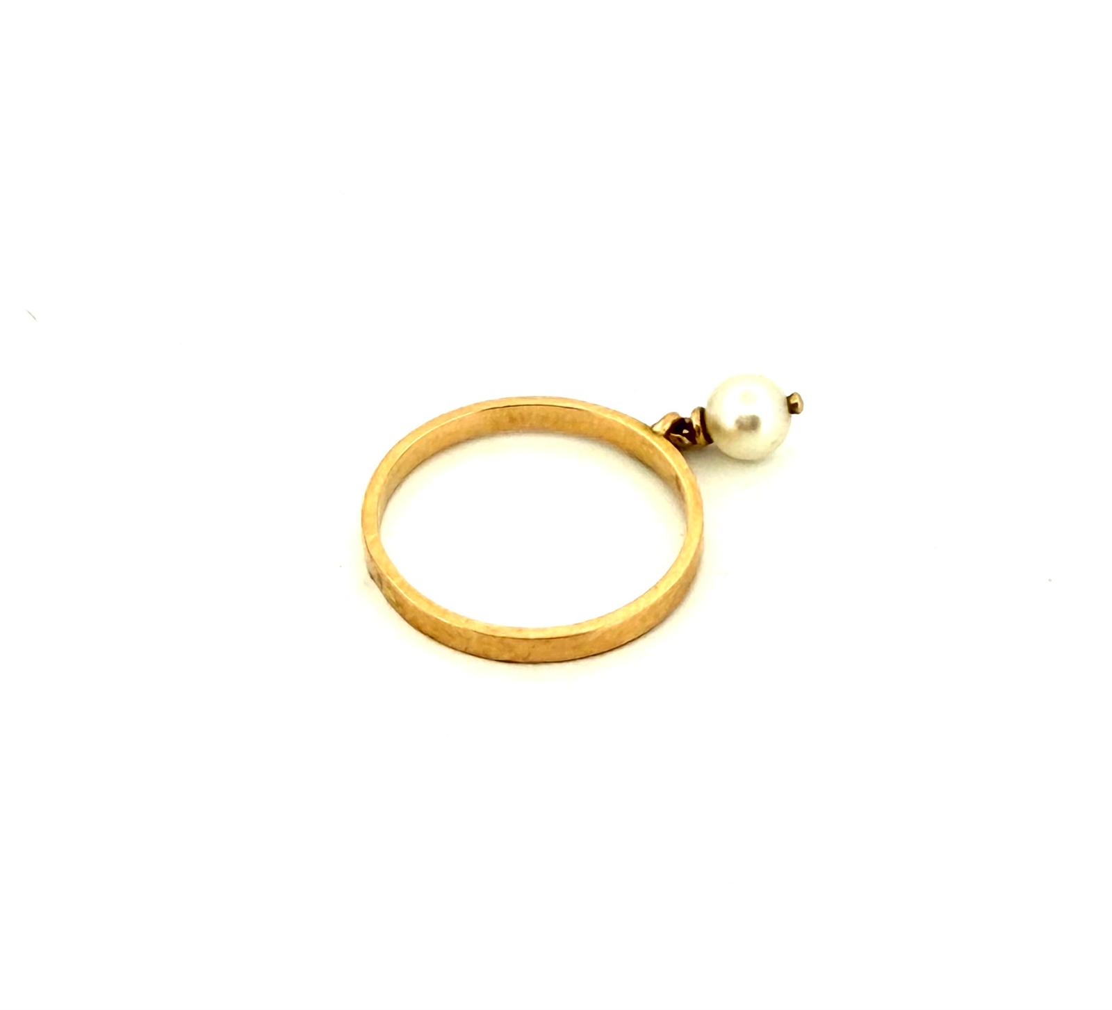 Anillo perla niña