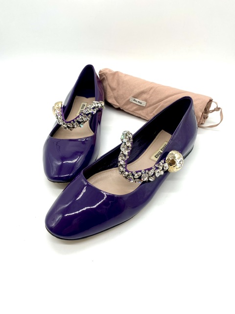 Bailarinas charol Miu Miu