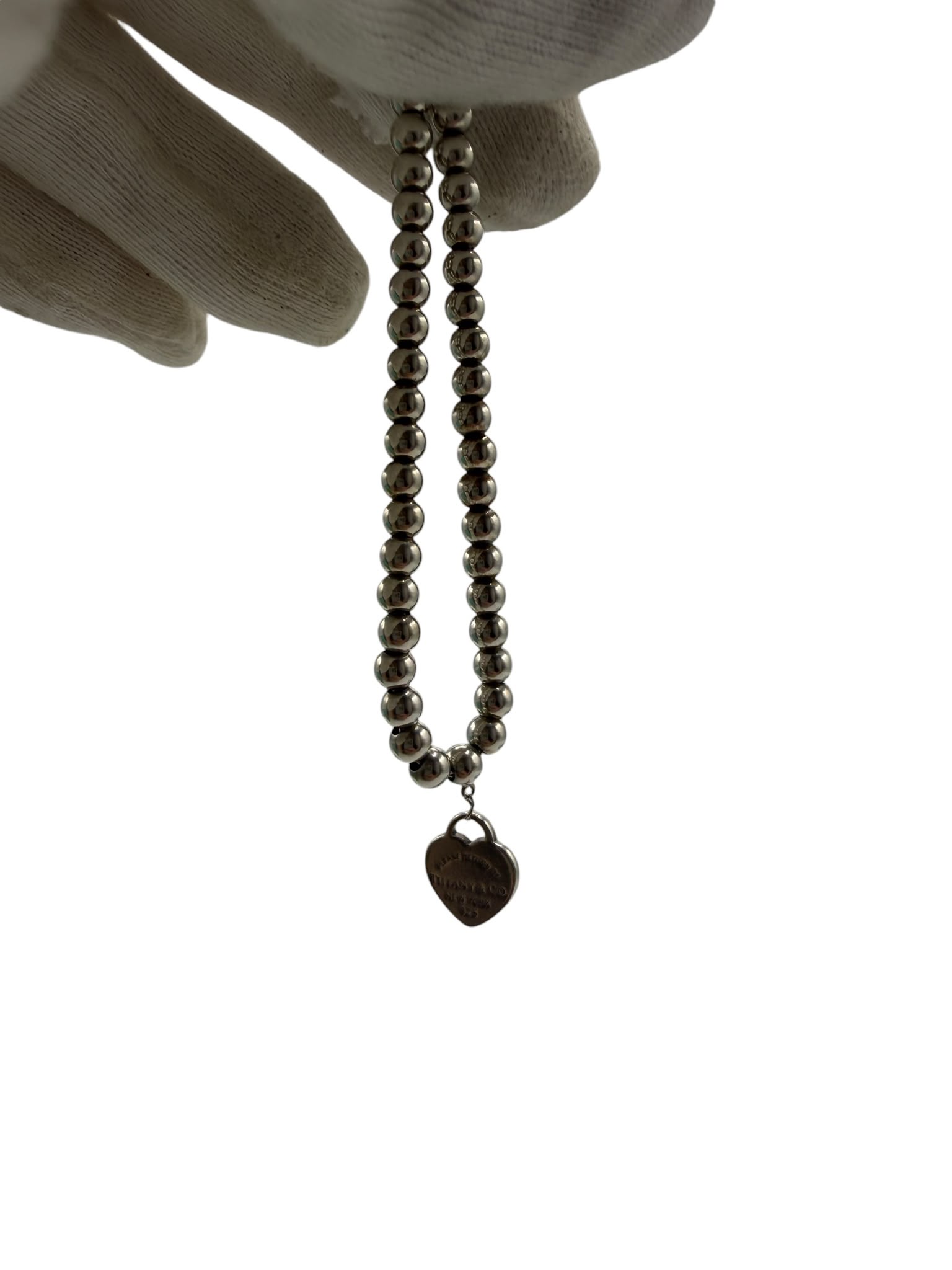 Bead Heart Tag Return to Tiffany