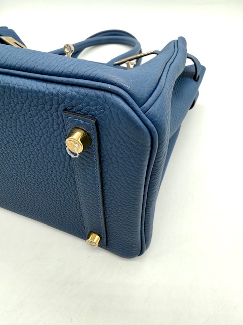 Birkin 30 Bleu tie Hermès