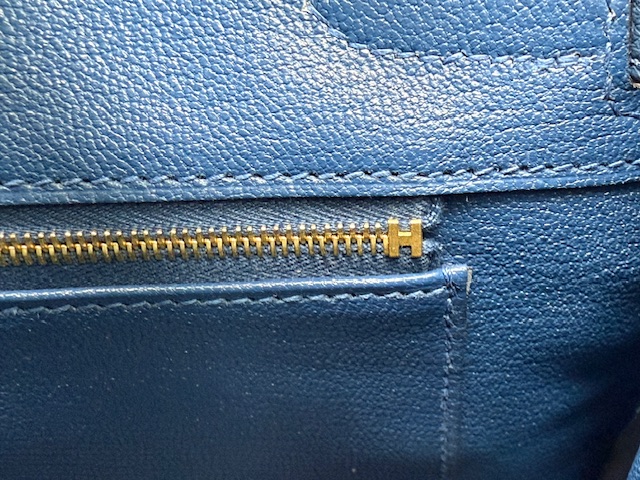 Birkin 30 Bleu tie Hermès