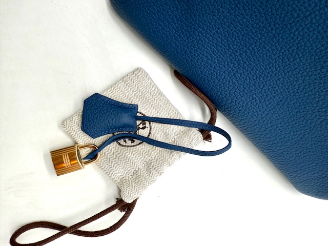 Birkin 30 Bleu tie Hermès