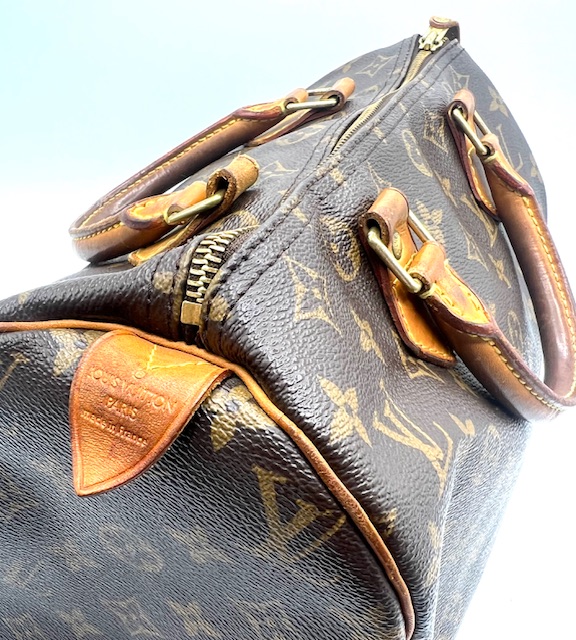 Bolso a mano Louis Vuitton Speedy 30 Monogram en lona marrón