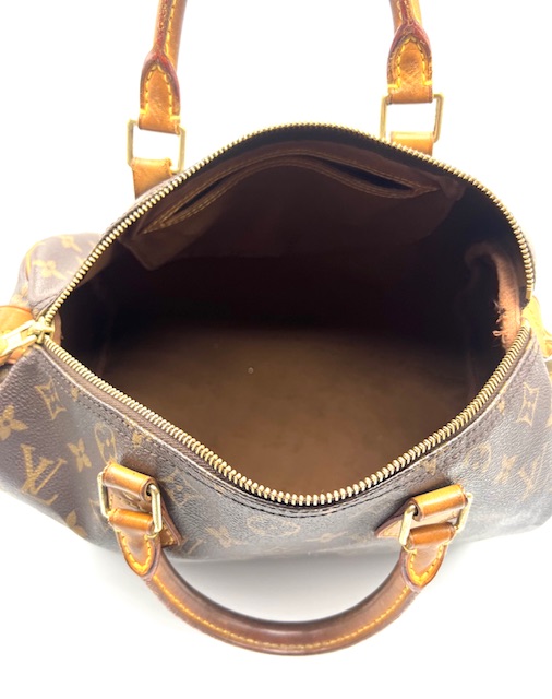 Bolso a mano Louis Vuitton Speedy 30 Monogram en lona marrón