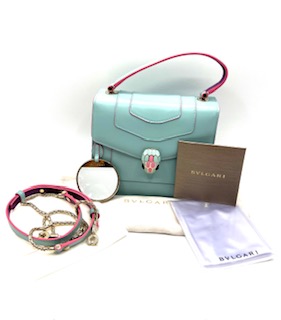 Bolso Bvlgari Serpenti azul marino