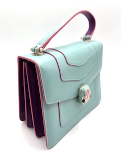 Bolso Bvlgari Serpenti azul marino