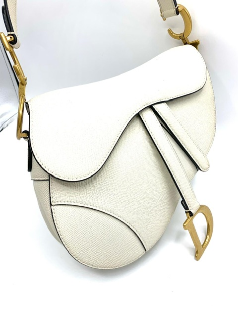 Bolso Saddle DIOR blanco