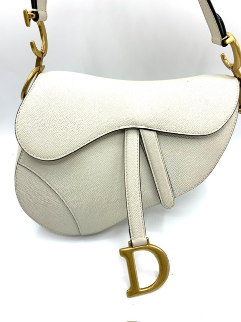 Bolso Saddle DIOR blanco