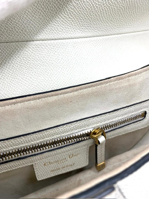 Bolso Saddle DIOR blanco