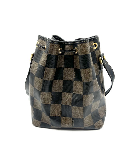 Vintage Fendi brown nero tote bag