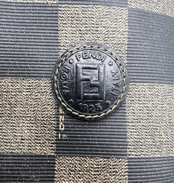 Vintage Fendi brown nero tote bag