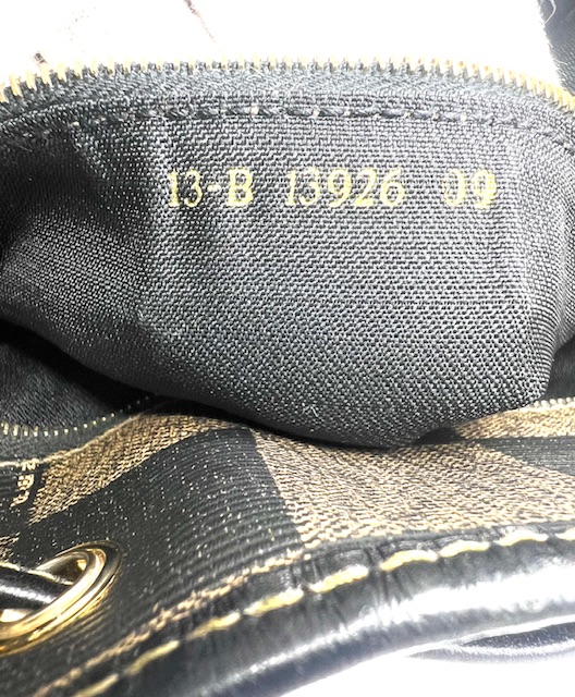 Vintage Fendi brown nero tote bag