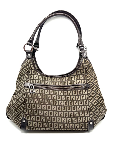 Bolso tote Fendi Zucchino marron