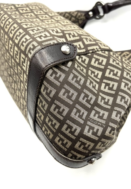 Bolso tote Fendi Zucchino marron