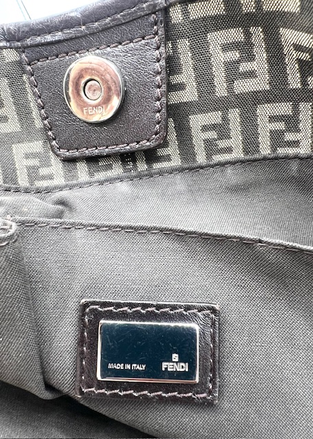 Bolso tote Fendi Zucchino marron