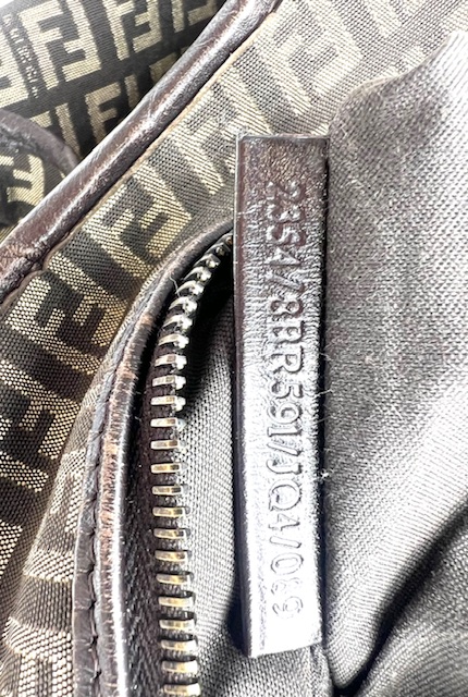 Bolso tote Fendi Zucchino marron