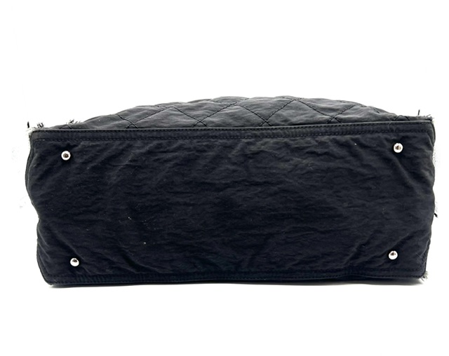 Chanel Shopping Tote negro en tela