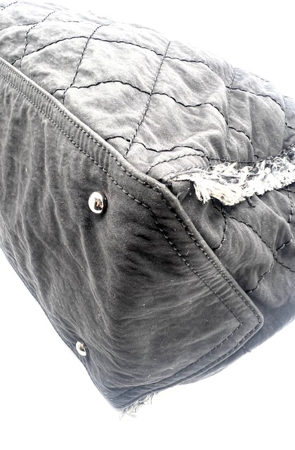 Chanel Shopping Tote negro en tela