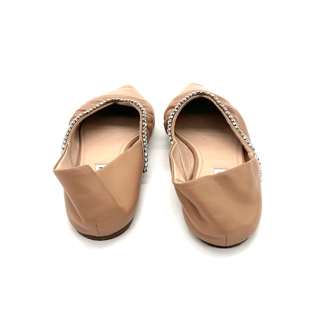 Bailarinas Miu miu de cuero salmon.