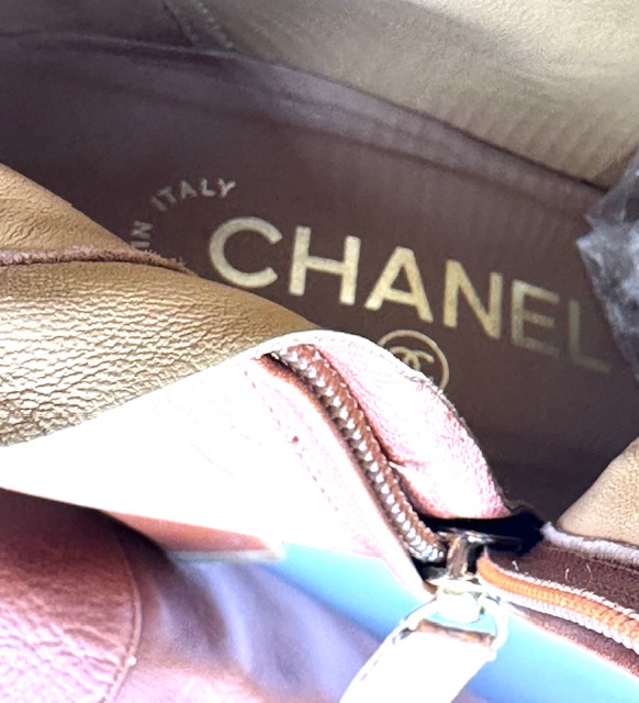 Botas de cuero Chanel