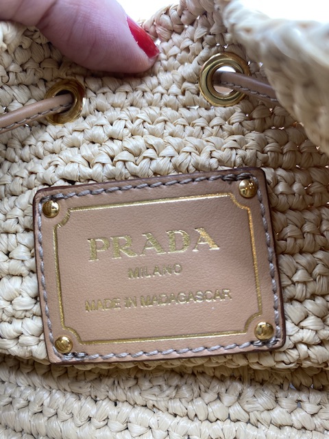 Bucket Prada paja