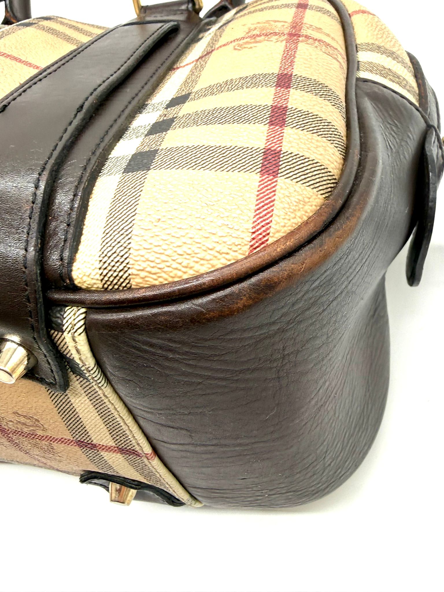 Burberry vintage en lona estampada con Burberry Check