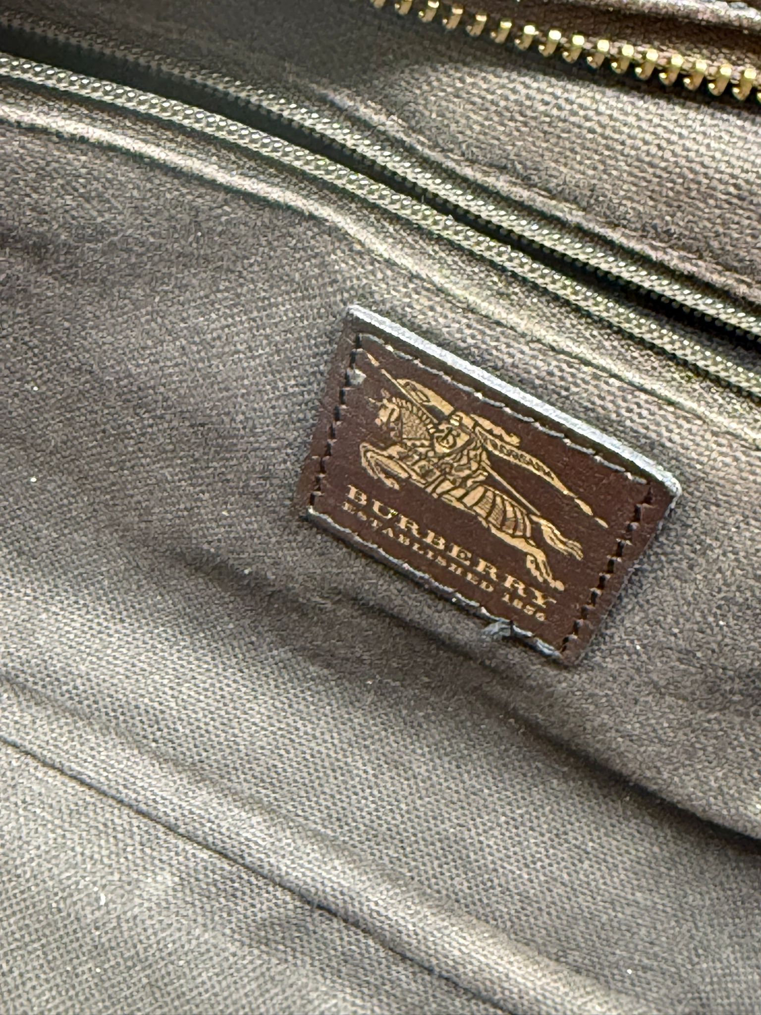 Burberry vintage en lona estampada con Burberry Check