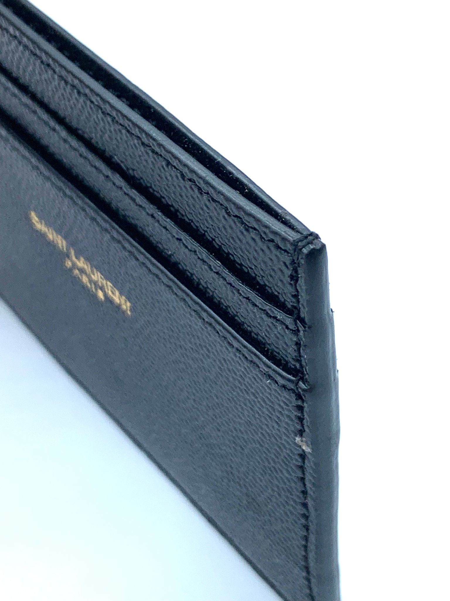 cardholder saint laurent cuero negro