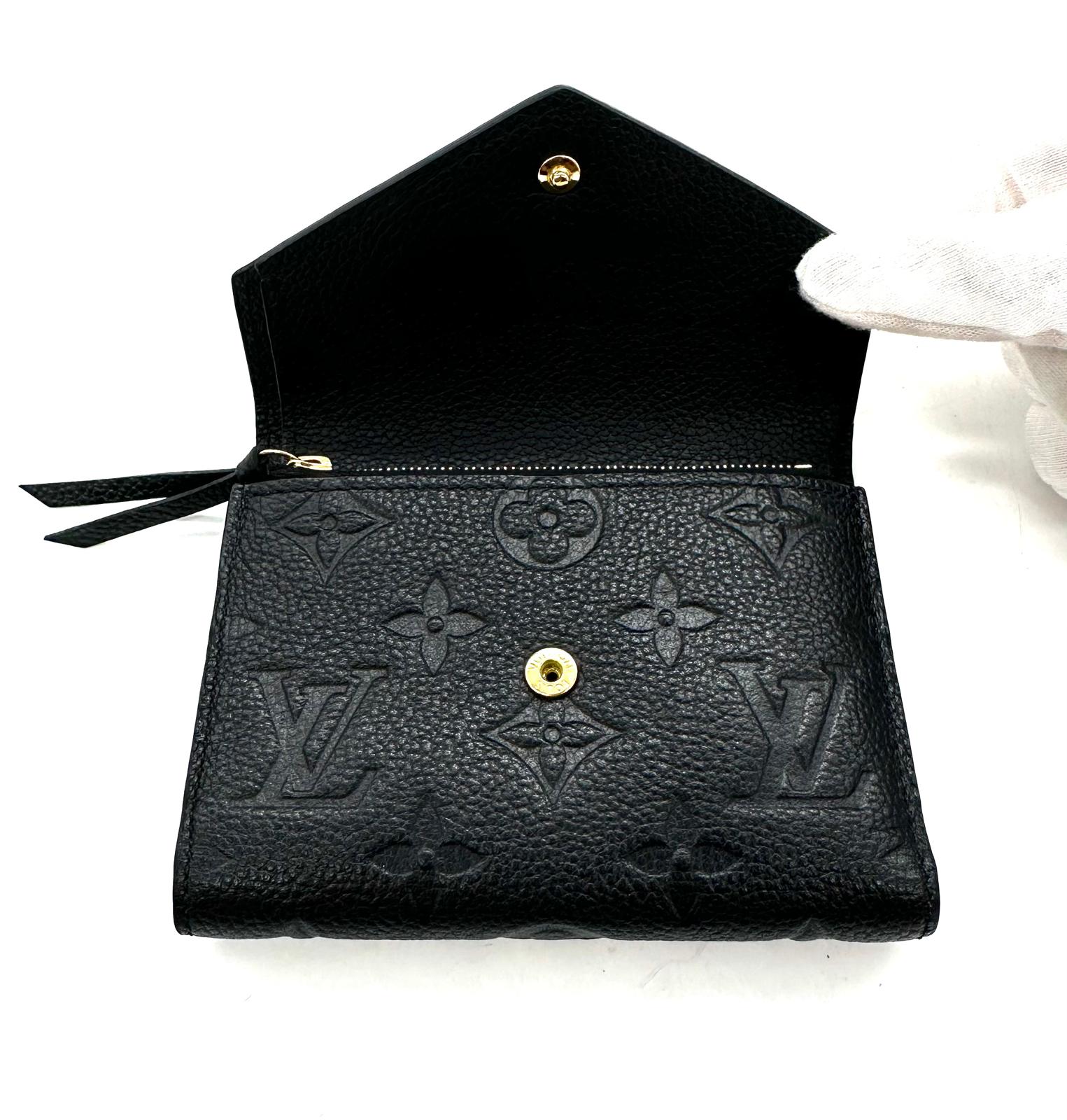 cartera Louis Vuitton en piel negra Monogram Empreinte