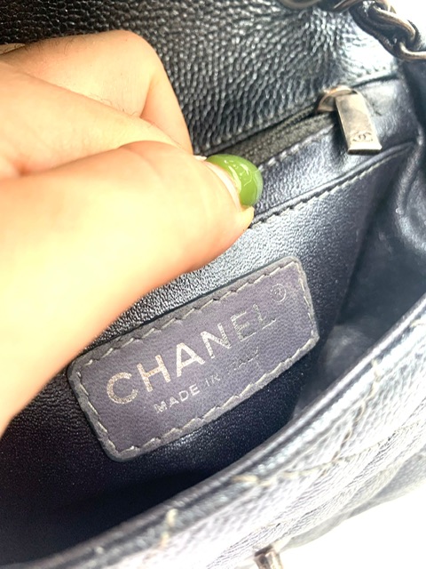 Chanel timeless mini gris metalizado