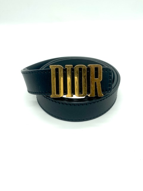 Cinturón Dior negro
