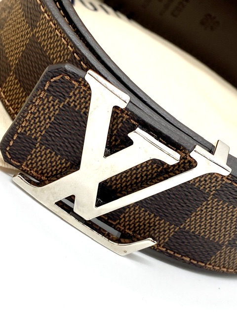 Cinturón initiales damier marrón Louis Vuitton