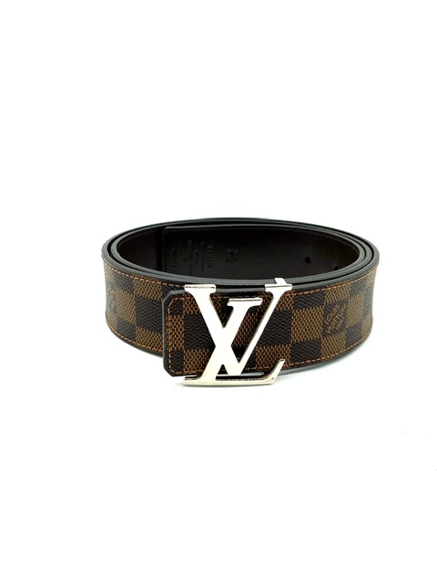 Cinturón initiales damier marrón Louis Vuitton