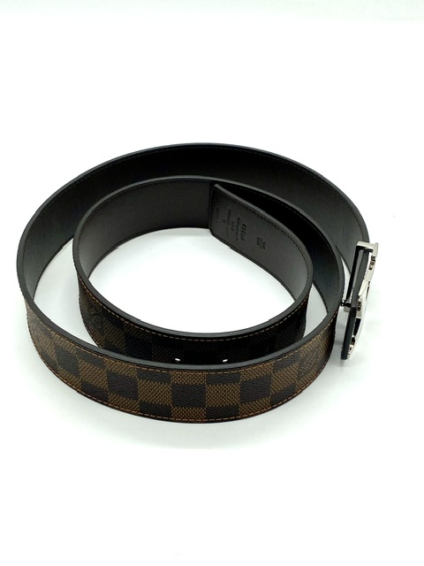 Cinturón initiales damier marrón Louis Vuitton