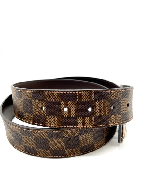 Cinturón initiales damier marrón Louis Vuitton