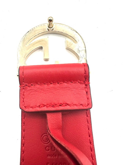 Cinturon rojo Gucci