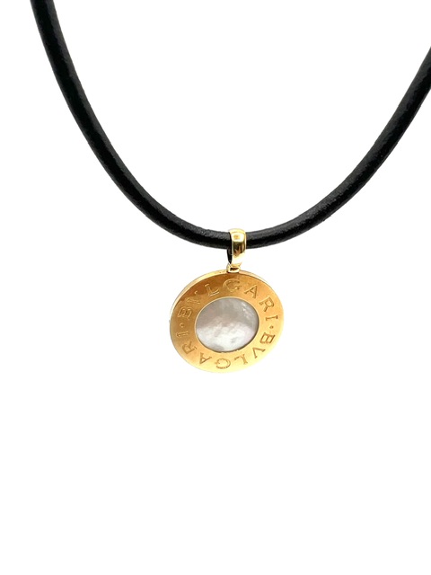 COLLAR MONEDA BVLGARI DOBLE CARA