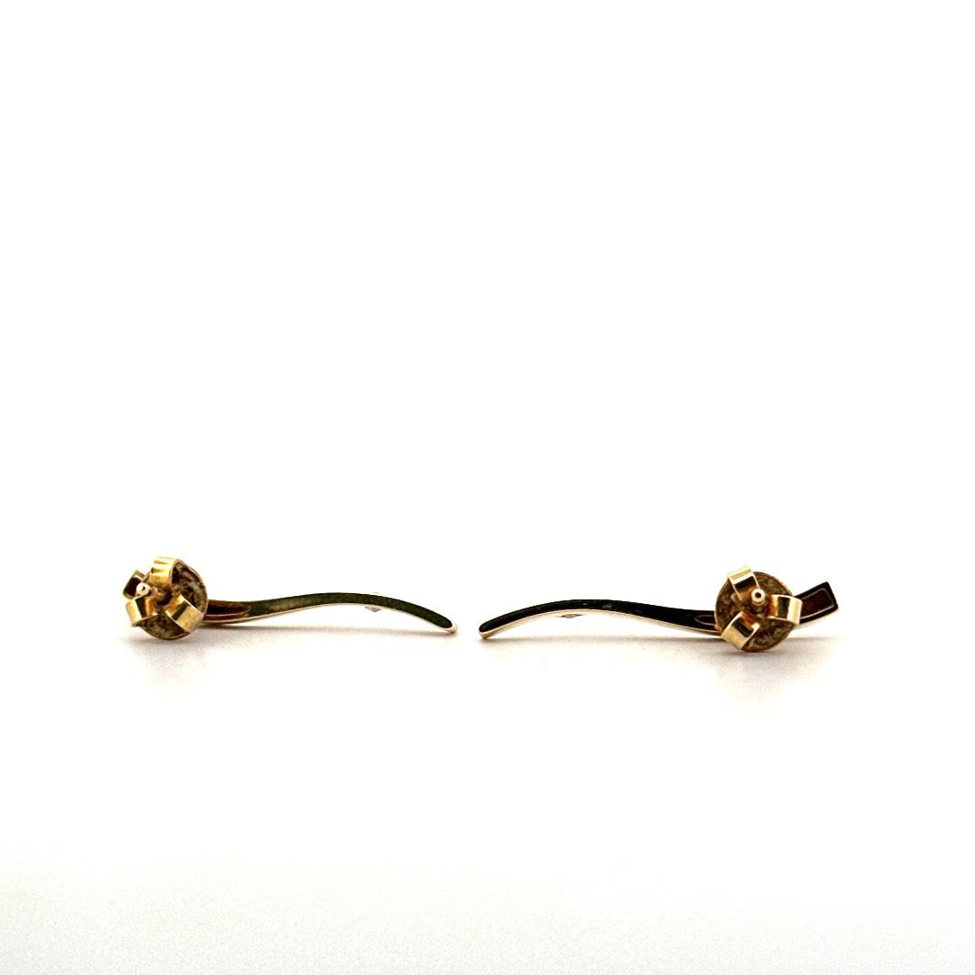 conjunto de pendientes y gargantilla de oro