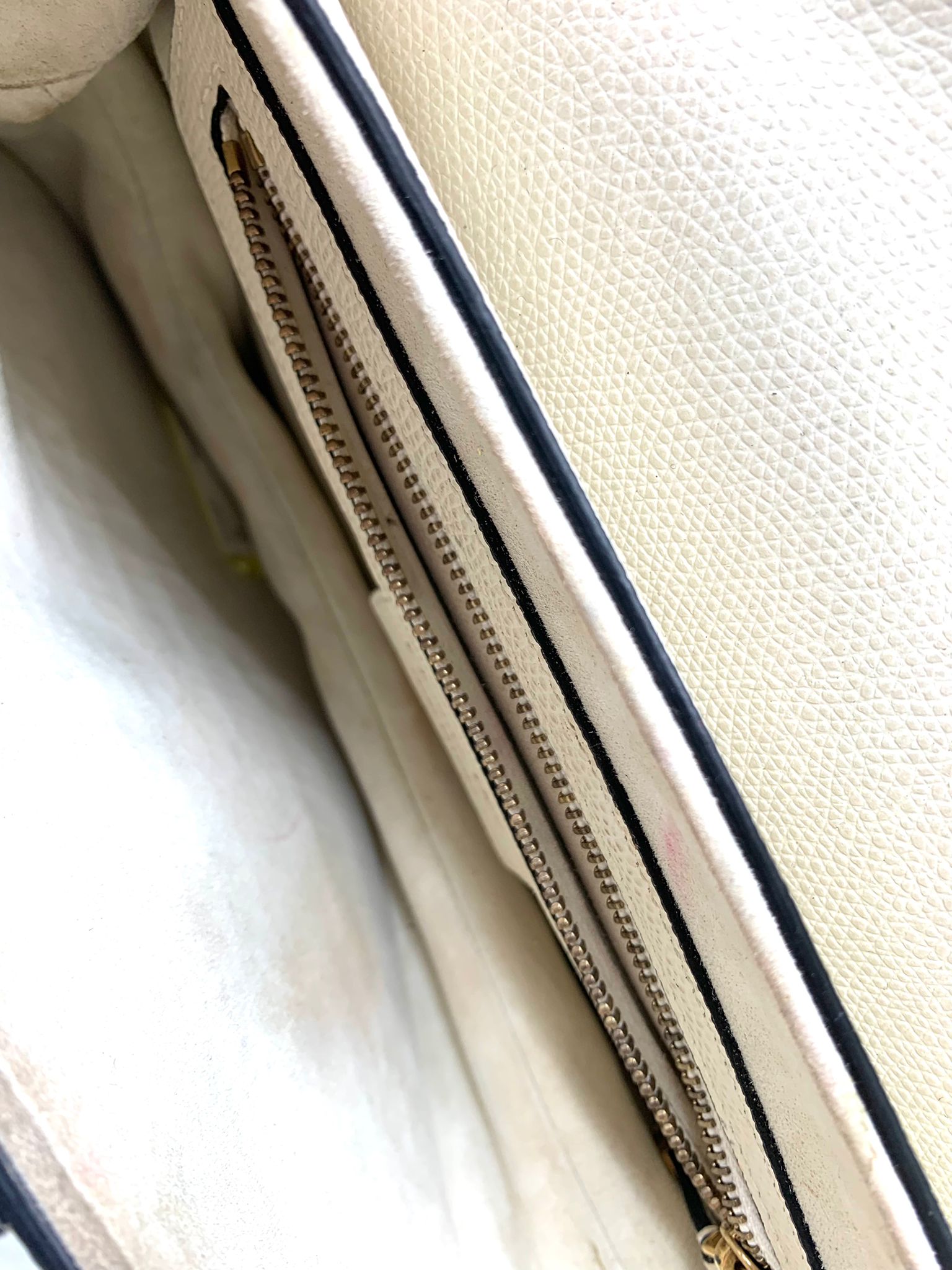 Dior saddle cuero blanco