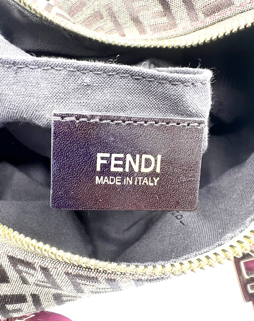 Fendi Boston Bag en canvas con logo Zucca