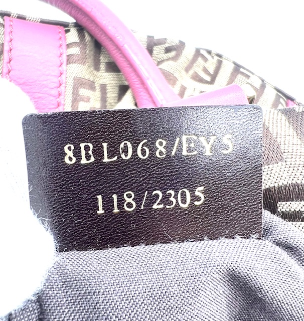 Fendi Boston Bag en canvas con logo Zucca