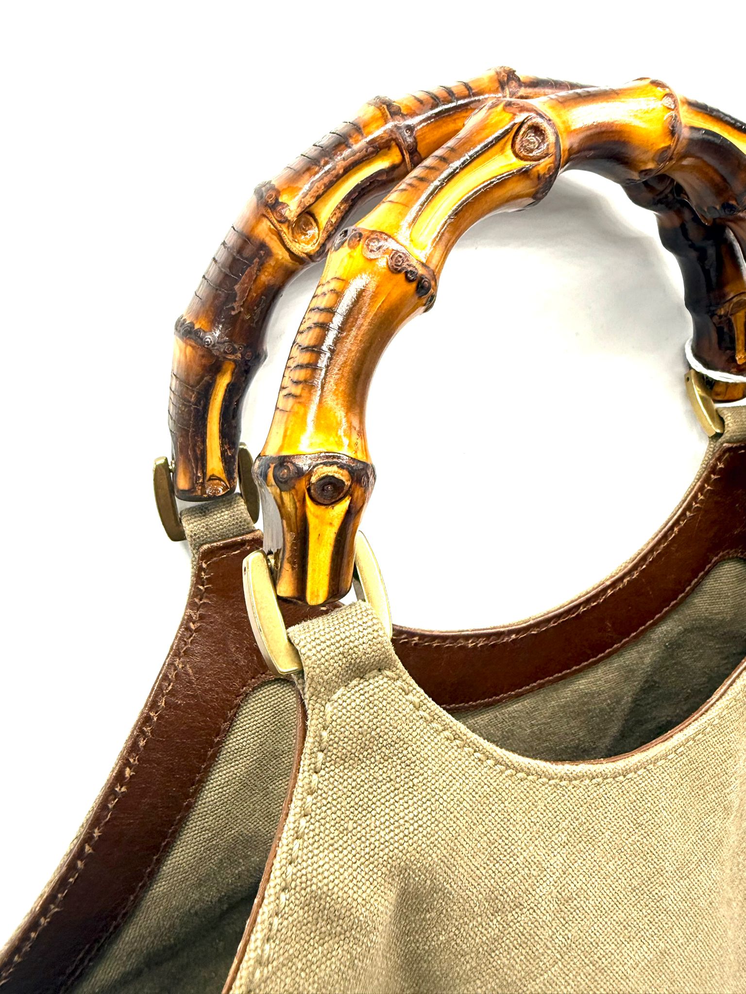 Gucci Bamboo Canvas Beige