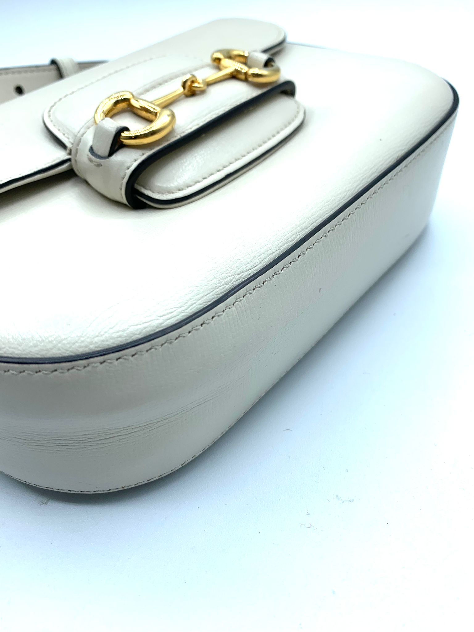 gucci horsebit 1955 mini cuero beige